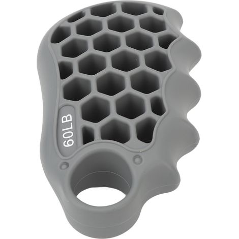 Appareil d'exercice pour les doigts en silicone, renforcement de la force de préhension, élastique et souple, pour les employés de bureau, gris, 27 kg (1/5)