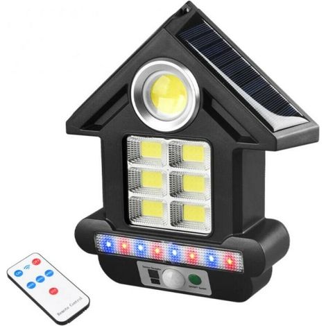 FARO SOLARE CON PANNELLO FARETTO SENSORE DI MOVIMENTO 81 LED COB CL-S180 (1/3)