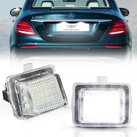 2 x LED License Plate Lights for C-Class W204 C204 S204 E-Class W212 S212 S-Class W221, LED Car License Plate Lights with Canbus Error Free (1/5)