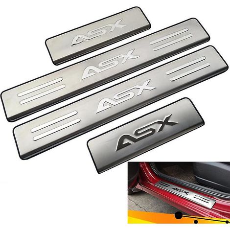 Accessoires automobiles : Plaque de seuil de porte pour Mitsubishi ASX 2011-2024, protection de seuil de porte ( ) (1/5)