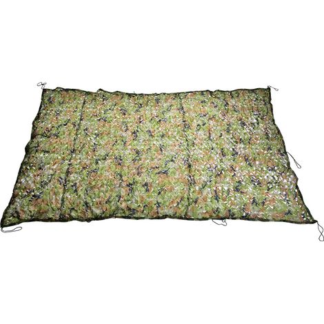 Filet de camouflage 2 x 3 mètres, motif feuilles de forêt, idéal pour la chasse et le camping (cmk) (1/5)