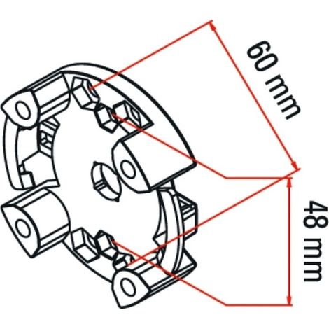 Support standard TM2 max 20Nm – Compatible moteurs tubulaires – Solution robuste pour motorisation de portail – Accessoire technique - MAX 20 NM NEW