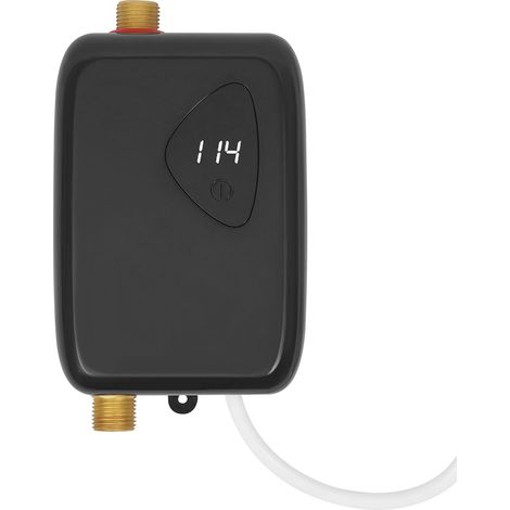 【Chauffage et ventilation】Chauffe-eau électrique instantané 220 V, 3 800 W, avec affichage LED de la température, à encastrer sous plan, étanche IPX4, adapté à la cuisine et à la salle de bains (1/5)