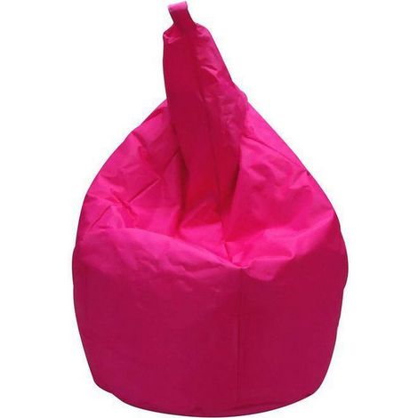 Talamo Italia - Pouf Angillina, Poltrona multiuso, Poltroncina sacco, Pouf poggiapiedi, Made in Italy, 80x80 h120 cm, Fucsia