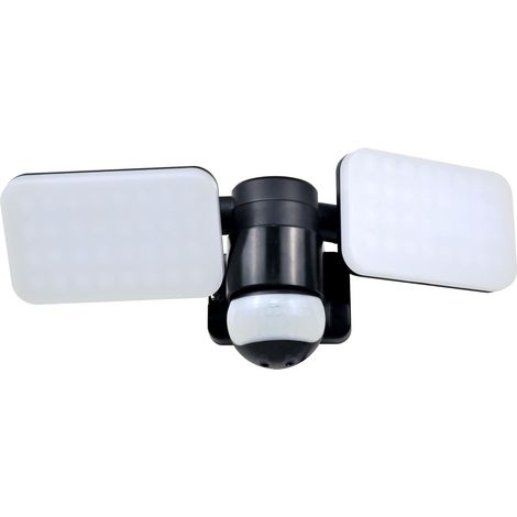 LED Außenwandleuchte mit Bewegungsmelder Schwarz Breite 33cm Panels 10W IP54 (1/5)