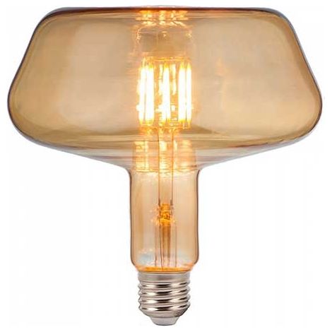 V-TAC VT-2153 Lampada gigante led 8W filamento E27 xl T180 vetro ambra bianco caldo 1800K - SKU 212790