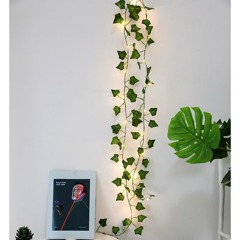 Lampe LED en rotin, lampe décorative en fil de cuivre, guirlande lumineuse en forme de vigne (1/5)