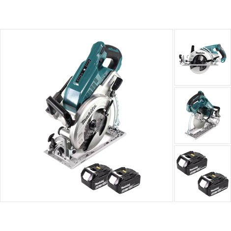 Makita DRS 780 M Akku Handkreissäge 36V ( 2x18V ) 185 mm Brushless + 2x Akku 4,0Ah - ohne Ladegerät (1/5)