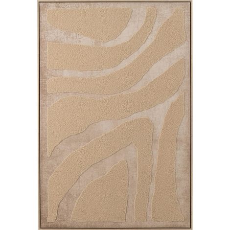 Tableau mural beige relief abstrait - beige (1/4)