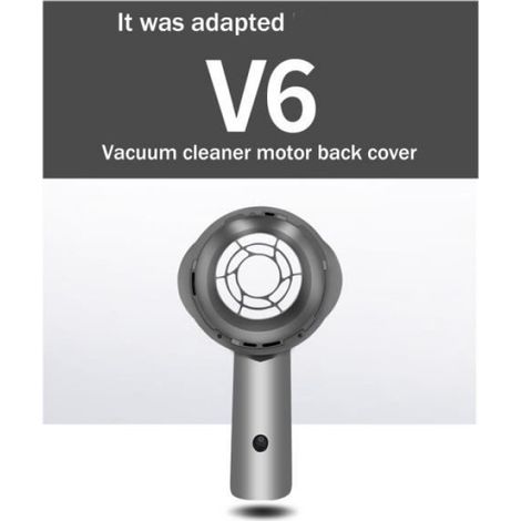 Couvercle Arriere Moteur - Pour Aspirateur Dyson V6 - Dimensions 130 x 75 mm - Noir - ABS - 1 Piece (1/4)
