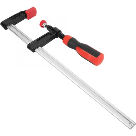 Lot de 2 serre-joints en F robustes pour le travail du bois, clips de barre à glissement rapide, kit d'outils à main pour bricolage, 50 x 300 mm (1/5)