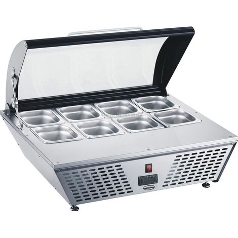 Saladette à Poser Pizza - 67L - 8 x GN 1/6 - Combisteel