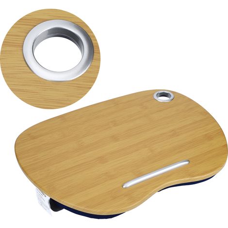 Table multifonctionnelle pour ordinateur portable, table de chevet, table d'appoint pour ordinateur portable, table pour tablette, bleue (1/5)
