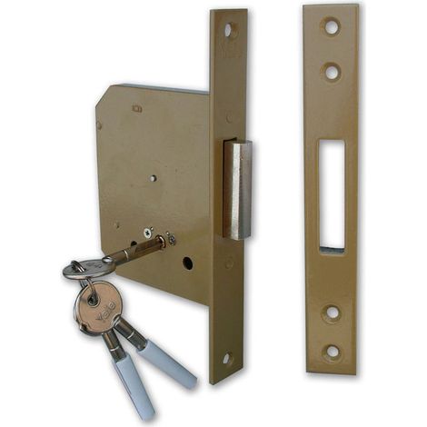 Serratura da infilare per porta legno '563' - Specifiche: E60 - bordo quadro / 2 mandate