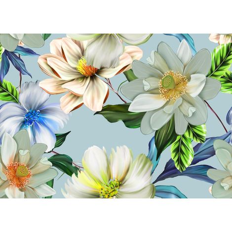 Tela decorativa para exteriores Oxford - motivo de flores en flor I DR122 (1/5)