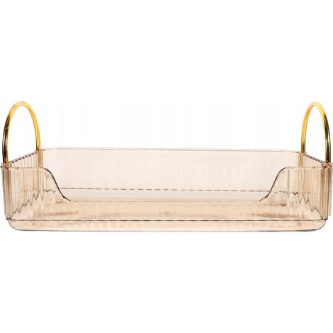 Étagère Cosmétiques Dorée Salle Bain Structure Robuste (1/4)