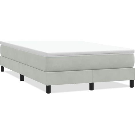 Maison Exclusive - Giroletto Molle senza Materasso Grigio Chiaro 120x210cm Velluto