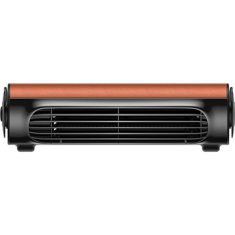 Ventilador nuevo para coche, ventilador portátil para asiento de coche, ventilador de refrigeración USB para camión, camping, barco y caravana (marrón) (1/5)