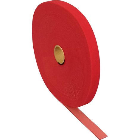 FASTECH® T0601013391125 Klettband zum Bündeln Haft- und Flauschteil (L x B) 25000 mm x 10 mm Rot 25
