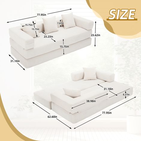 Canapé modulaire en tissu Chenille – très confortable, facile à combiner avec d’autres éléments. Il dispose de poches latérales pour stocker des objets utiles (1/5)