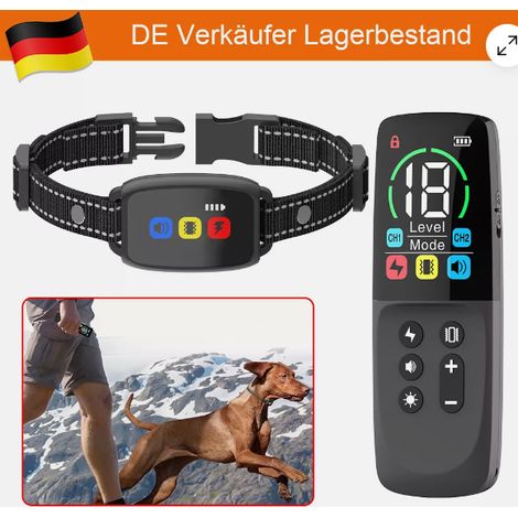 Collar antiladridos, ajustable de 10 a 70 cm, resistente al agua IP67, para perros de 3,6 a 54,4 kg, para entrenamiento al aire libre. (1/5)