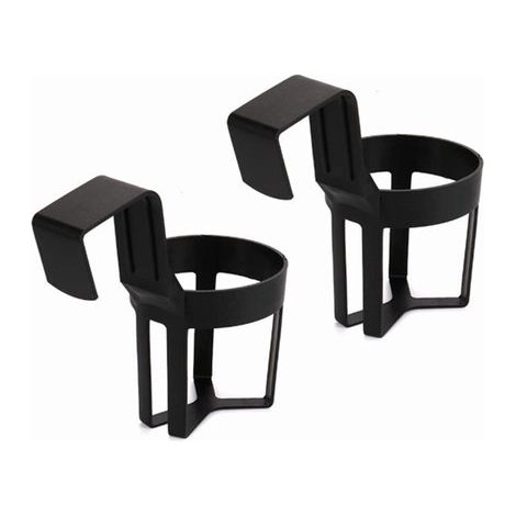 2 portabicchieri neri per auto, portabicchieri in plastica per auto, portabicchieri neri per auto, portabicchieri per sedili di camion, per bottiglie, caffè, (1/5)