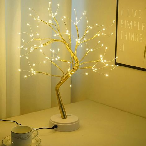 Lampe bonsaï décorative pour la chambre, lampe esthétique pour le salon, veilleuse mignonne pour la décoration de la maison (1/5)