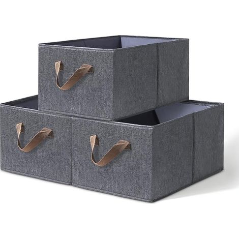 Boîte de Rangement Pliable, Paniers en Tissu, Gris (1/5)