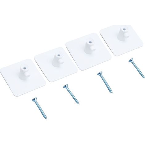 Porte-accessoires vertical pour batteur sur socle, support mural carré blanc pour accessoires de mixeur, rangement de cuisine. (1/5)