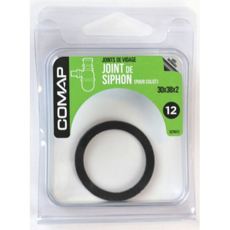 COMAP Joint d'étanchéité en caoutchouc pour culot de siphon - 30x38x2 - Joints de vidage - S279312