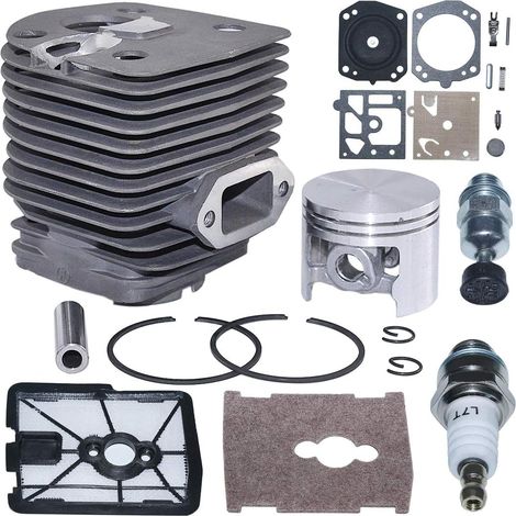 Cylindre et piston pour Stihl FS550 FS420 FS420L FS550L, couvercle de filtre à air pour coupe-bordures, cylindre, piston, goupille, segment, circlip, ensemble de filtres à air, bougie d'allumage, valv (1/5)