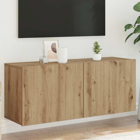 vidaXL Mobile TV a Parete Rovere Artigianale 100x30x41 cm