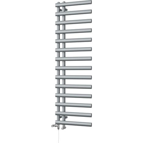 Elyan - Silver Dual Fuel Towel Rail H1592mm x W500mm Standard (1/3)