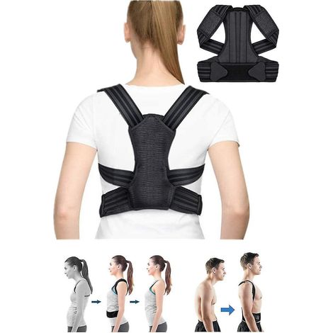 Rückenkorrekturgürtel, Anti-Kyphose-Korrektor, Schulterstützbandage – XL (1/5)