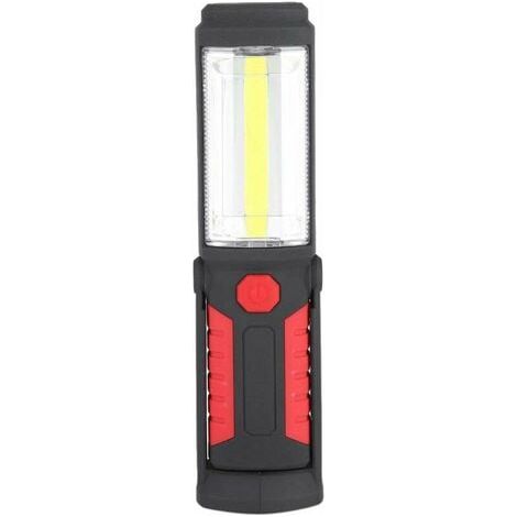 LED-Arbeitsleuchte mit 360 Grad drehbarem Haken, 3 W wiederaufladbare COB-LED-Taschenlampe, Camping-Notfall-Arbeitsleuchte mit magnetischer Halterung für Garage, Werkstatt, Camping, Heimwerken (1/5)