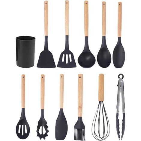 dustensiles de cuisine Set de couverts antiadhsifs avec bote (1/5)