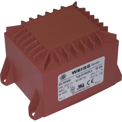 Weiss Elektrotechnik 85/405 Printtransformator 1 x 230 V 1 x 24 V/AC 25 VA 1042 mA (1/3)