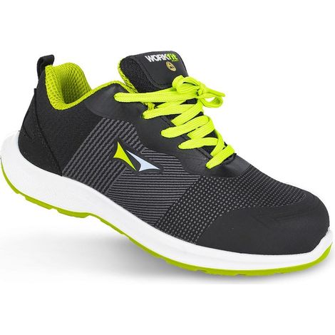 Zapato de seguridad WORKFIT "Race" (protección S3S SR) con puntera reforzada – Talla 41 color amarillo (1/4)