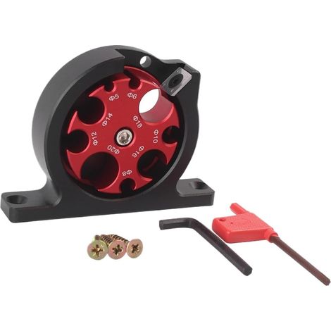 Outil métrique pour tiges rondes (5 mm – 20 mm) avec lame en carbure – Accessoire de menuiserie pour fraiser des tiges rondes ou des tourillons à l'aide d'une perceuse électrique (1/5)