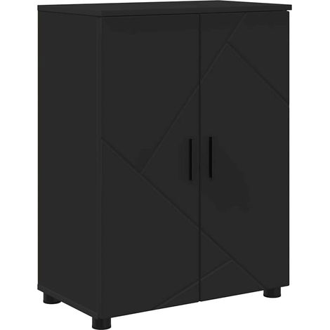 Cabinet de salle de bain avec stockage Noir 60 x 35 x 80 cm CFW799949 (1/5)