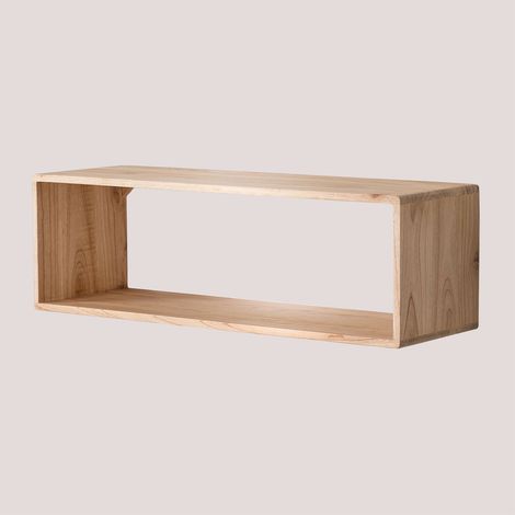 Étagère Murale en Bois Deleyna SKLUM Marron Bois Naturel (1/5)