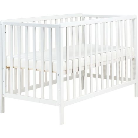 Babybett Kiefernholz KIAMA 60 x 120 cm Weiß