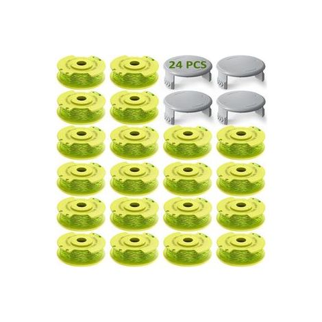 Recharge fil verte pour Ryobi AC80RL3 – Bobine R20+4 avec capot – Tête de coupe pour grandes surfaces (1/5)