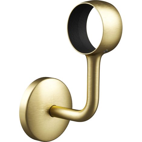 Rothley Satin Brass Staircase Handrail Wall Bracket 40mm