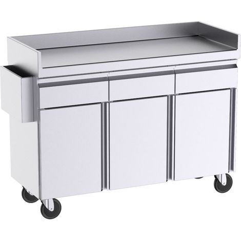 Mobilier d'Appoint pour Terrasse Avec Dosserets Latéraux -  3 Tiroirs et 3 Portes - Distform