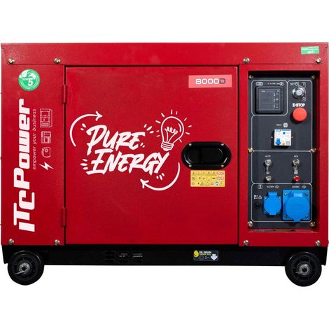 Groupe électrogene diesel ZEUZ - Silencieux - 6300 W - Démarrage électrique (1/5)