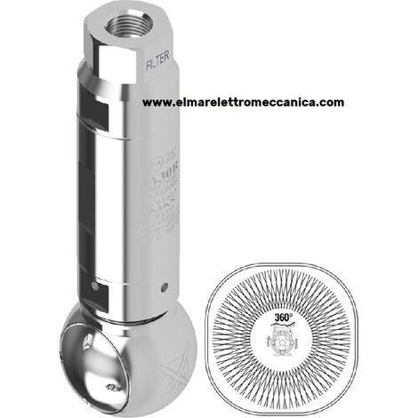 PA A30R R2 15 lt/min 120 BAR Testina rotante semovente pulizia cisterne e contenitori