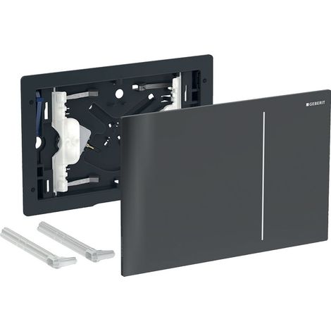 Geberit Sigma70 Betätigungsplatte, 2-Mengen-Spülung, Glas, 15,8x24x1,1cm, Lava, 242813JK1 (1/5)