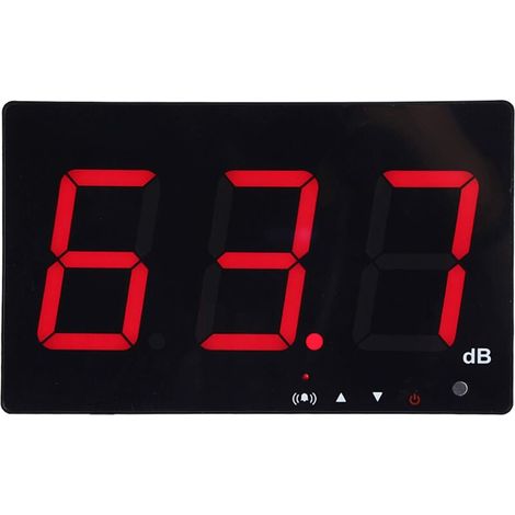 Professionelles Schallpegelmessgerät mit festen Alarmschwellen, tragbares digitales LCD-Dezibelmessgerät, 30130 dB Lärmmessgerät mit Datenlogger (1/5)