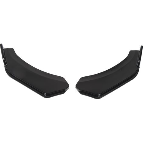 Set aus 2 Stoßstangenecken-Schutzleisten 56 cm (links und rechts), glänzend schwarz, für Fahrzeuge. (1/5)